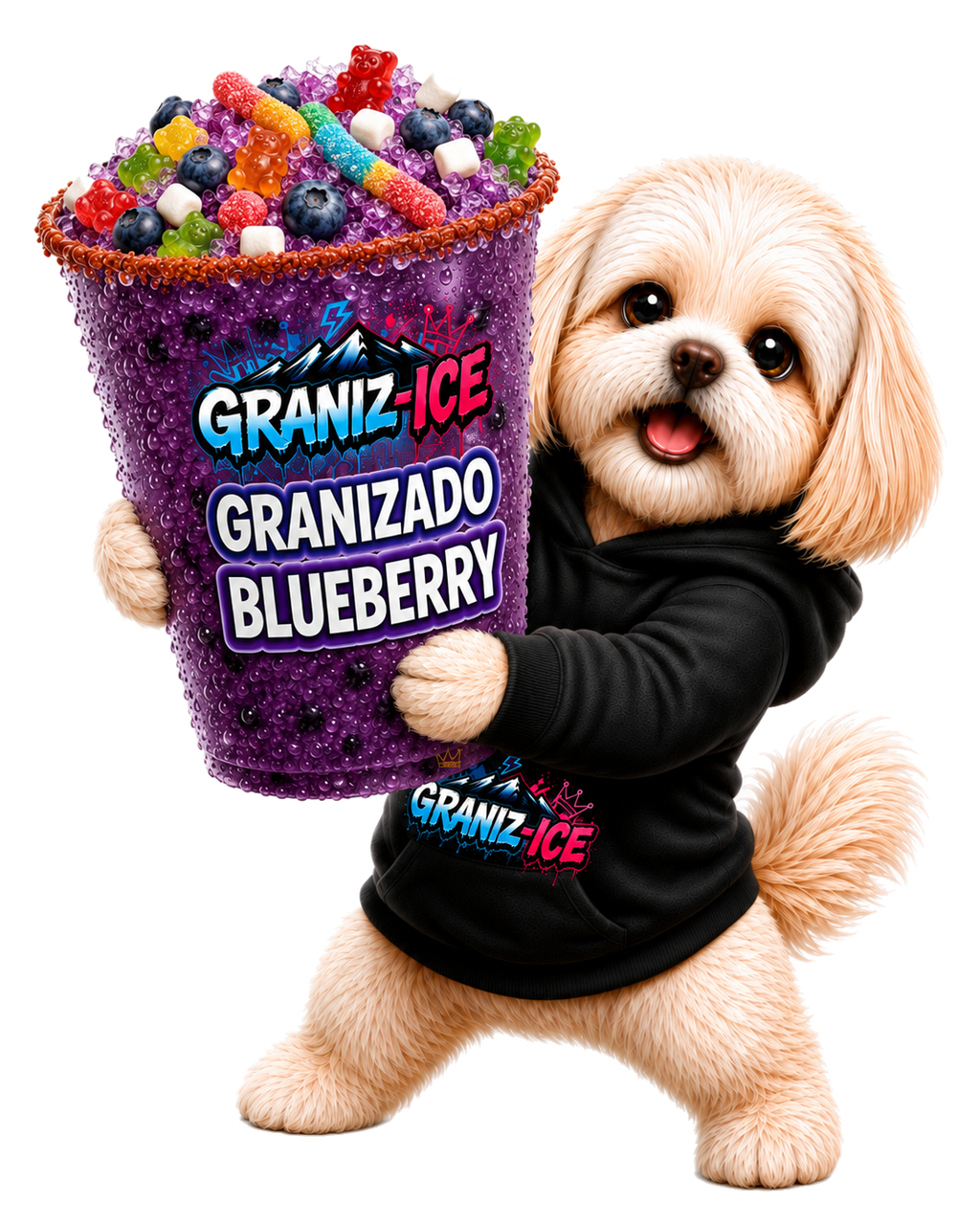 Granizado Graniz-Ice de blueberry