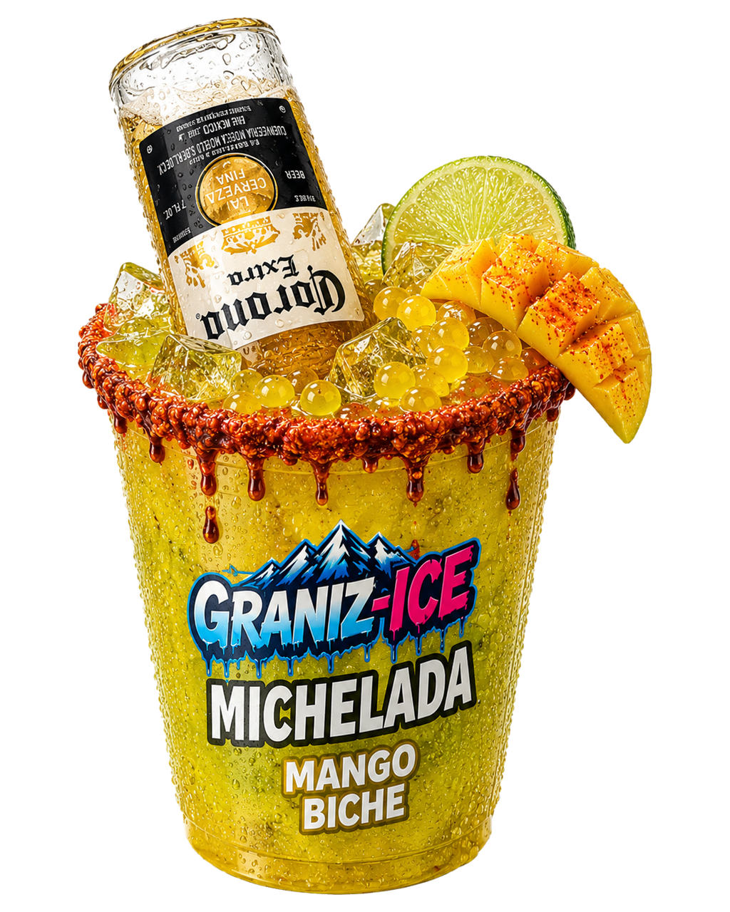 Michelada Mango Biche Graniz-Ice