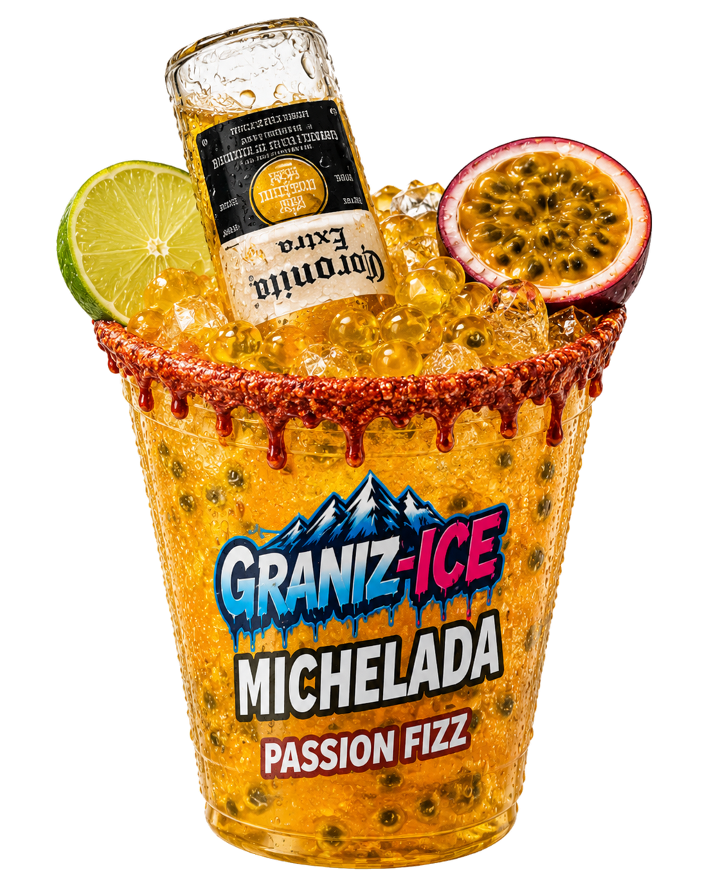 Michelada Maracuyá Graniz-Ice