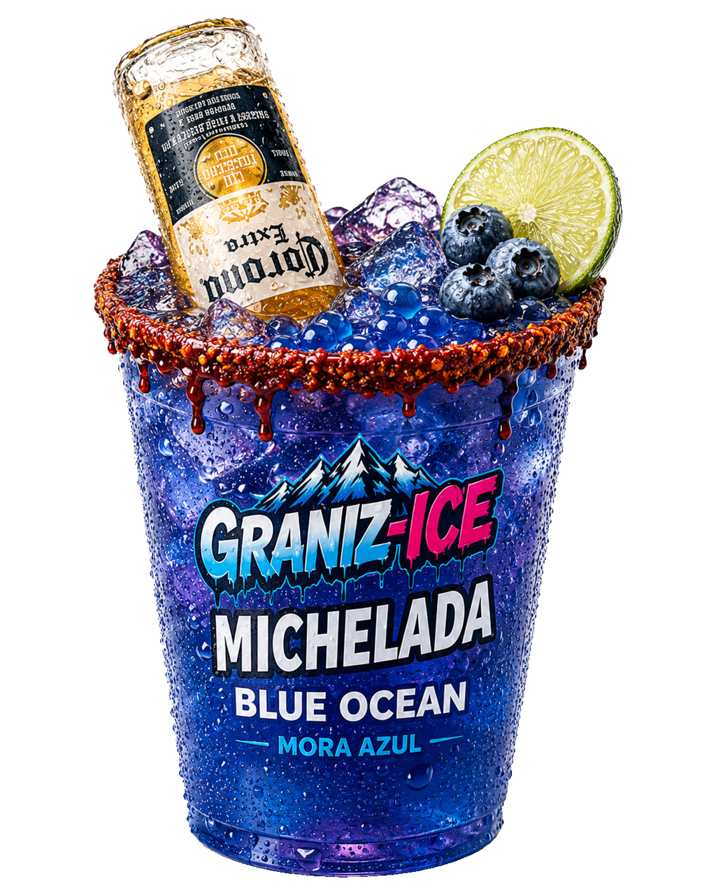 Michelada Mora Azul Graniz-Ice