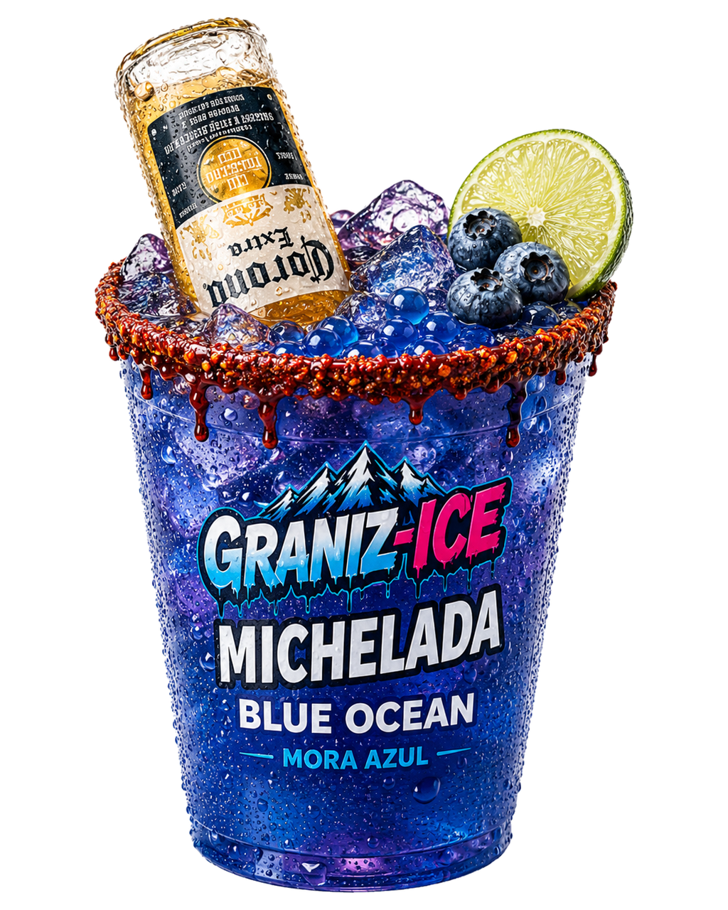 Michelada Mora Azul Graniz-Ice
